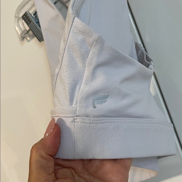 Fabletics White High Impact Padded Sports Bra, Size L - Picture 2 of 8